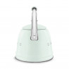 Ceainic cu fluier Smeg CKLW2001PG, 2,3 l, pentru plite cu inducție, mâner care nu se încălzește, oțel, verde pastel