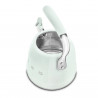 Ceainic cu fluier Smeg CKLW2001PG, 2,3 l, pentru plite cu inducție, mâner care nu se încălzește, oțel, verde pastel