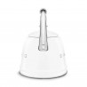 Ceainic cu fluier Smeg CKLW2001WH, 2,3 l, pentru plite cu inducție, mâner care nu se încălzește, oțel, alb