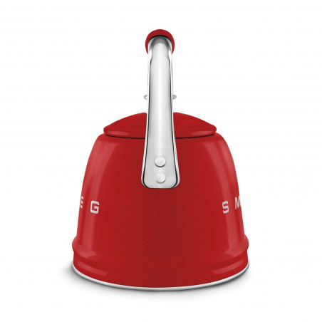 Ceainic cu fluier Smeg CKLW2001RD, 2,3 l, Inducție, Mâner care nu se încălzește, Oțel, Roșu