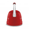 Ceainic cu fluier Smeg CKLW2001RD, 2,3 l, Inducție, Mâner care nu se încălzește, Oțel, Roșu