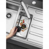 Tocător de deșeuri alimentare/Porc Smeg KITFD075, 375 W, 0,75 HP, Pentru chiuvete cu sifon de 9 cm, Protecție anticorozivă, Negru/Inox