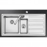 Tocător de deșeuri alimentare/Porc Smeg KITFD075, 375 W, 0,75 HP, Pentru chiuvete cu sifon de 9 cm, Protecție anticorozivă, Negru/Inox