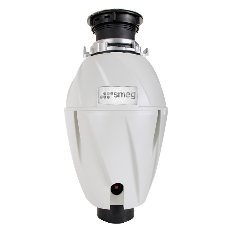 Tocător de deșeuri alimentare/Porc Smeg KITFD100, 375 W, 1 HP, Pentru chiuvete cu sifon de 9 cm, Protecție anticorozivă, Negru/Inox