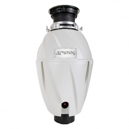 Tocător de deșeuri alimentare/Porc Smeg KITFD100, 375 W, 1 HP, Pentru chiuvete cu sifon de 9 cm, Protecție anticorozivă, Negru/Inox