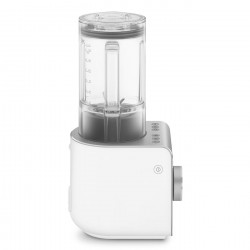 Blender Smeg Collezione BLC02WHMEU, 1400 W, 1,5 l, 22 000 rpm, 5 programe, 9 viteze, Măcinare gheață, Oțel inoxidabil, Alb/Inox