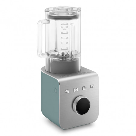 Blender Smeg Collezione BLC02EGMEU, 1400 W, 1,5 l, 22 000 rpm, 5 programe, 9 viteze, Măcinare gheață, Oțel inoxidabil, Verde smarald/Inox