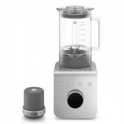 Blender Smeg Collezione BLC02EGMEU, 1400 W, 1,5 l, 22 000 rpm, 5 programe, 9 viteze, Măcinare gheață, Oțel inoxidabil, Verde smarald/Inox