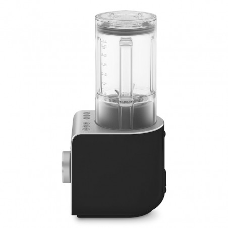 Blender Smeg Collezione BLC02BLMEU, 1400 W, 1,5 l, 22 000 rpm, 5 programe, 9 viteze, Măcinare gheață, Oțel inoxidabil, Negru/Inox
