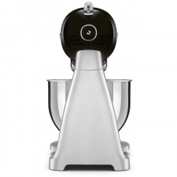 Mixer planetar Smeg SMF04BLEU, 800 W, 4,8 l, 10 viteze, funcție de pornire treptată, picioare antiderapante, negru/inoxidabil