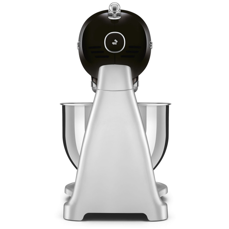 Mixer planetar Smeg SMF04BLEU, 800 W, 4,8 l, 10 viteze, funcție de pornire treptată, picioare antiderapante, negru/inoxidabil
