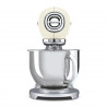 Mixer planetar Smeg SMF04CREU, 800 W, 4,8 l, 10 viteze, funcție de pornire treptată, picioare antiderapante, crem/inox