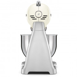 Mixer planetar Smeg SMF04CREU, 800 W, 4,8 l, 10 viteze, funcție de pornire treptată, picioare antiderapante, crem/inox