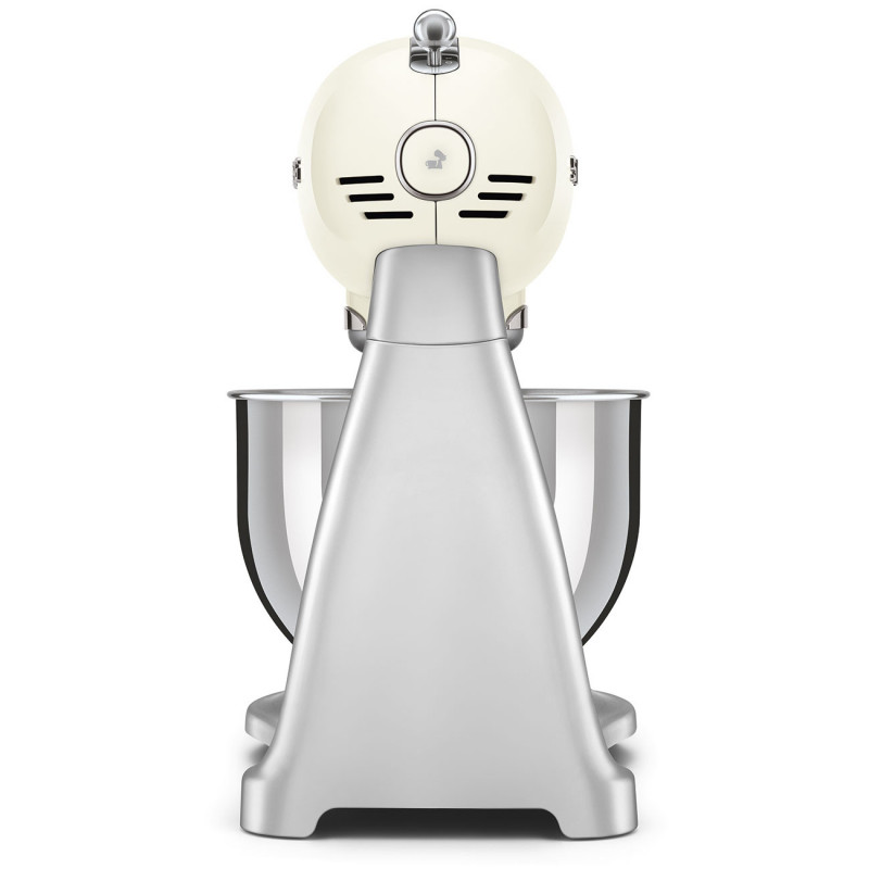 Mixer planetar Smeg SMF04CREU, 800 W, 4,8 l, 10 viteze, funcție de pornire treptată, picioare antiderapante, crem/inox