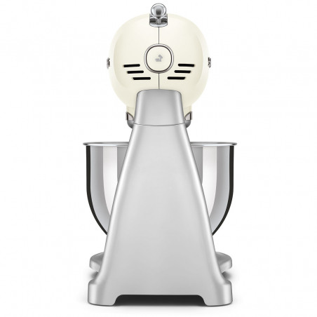 Mixer planetar Smeg SMF04CREU, 800 W, 4,8 l, 10 viteze, funcție de pornire treptată, picioare antiderapante, crem/inox