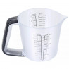 Cântar de bucătărie cu cană gradată Kinghoff KH 1829, 1,5 l, până la 5 kg, TARA, oprire automată, negru