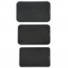 Set de cuțite și tăvi de tăiat Klausberg KB 9037, 8 piese, oțel inoxidabil, suport, maro/negru