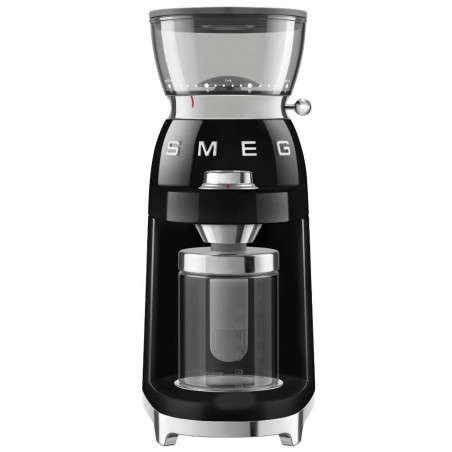 Râșniță de cafea Smeg CGF03BLEU, 150 W, 240 g, sistem de rotire și blocare, funcție manuală, negru