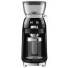 Râșniță de cafea Smeg CGF03BLEU, 150 W, 240 g, sistem de rotire și blocare, funcție manuală, negru