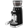 Râșniță de cafea Smeg CGF03BLEU, 150 W, 240 g, sistem de rotire și blocare, funcție manuală, negru