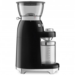 Râșniță de cafea Smeg CGF03BLEU, 150 W, 240 g, sistem de rotire și blocare, funcție manuală, negru