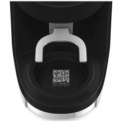 Râșniță de cafea Smeg CGF03BLEU, 150 W, 240 g, sistem de rotire și blocare, funcție manuală, negru