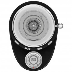 Râșniță de cafea Smeg CGF03BLEU, 150 W, 240 g, sistem de rotire și blocare, funcție manuală, negru