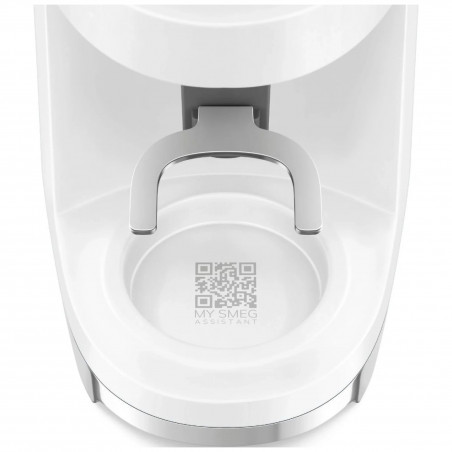 Râșniță de cafea Smeg CGF03WHEU, 150 W, 240 g, sistem de rotire și blocare, funcție manuală, alb