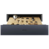 Sertar cu accesorii pentru vin Smeg Linea CPS115G, 13 buc., 59,7 x 1,35 cm, sistem de deschidere Push, gri Neptun