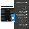 Cântar Beurer BF 990, până la 180 kg, 15 funcții, până la 8 utilizatori, ecran LCD, Bluetooth, Wi-Fi, recunoaștere automată a utilizatorului, negru