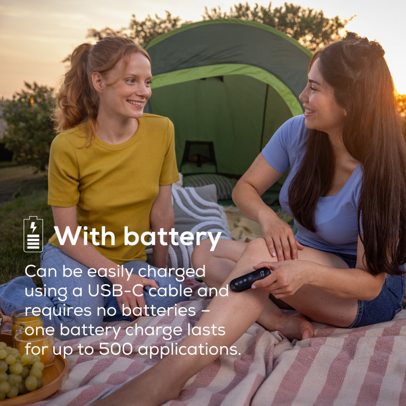 Aparat pentru tratarea mușcăturilor de țânțari/insecte Beurer BR 115 BiteX Max, BiteSpotLight, fără substanțe chimice – potrivit și pentru femeile însărcinate, negru