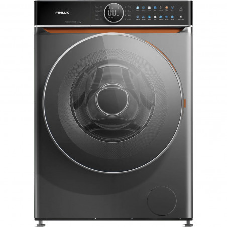 Mașină de spălat Finlux FWM10HIGH14END, Clasa A, 14 programe, 10 kg, 1400 rpm, Invertor dublu, Tambur cu textură de piatră naturală, Garnitură antibacteriană, Înmuiere, Oțel inoxidabil