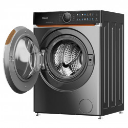 Mașină de spălat Finlux FWM10HIGH14END, Clasa A, 14 programe, 10 kg, 1400 rpm, Invertor dublu, Tambur cu textură de piatră naturală, Garnitură antibacteriană, Înmuiere, Oțel inoxidabil