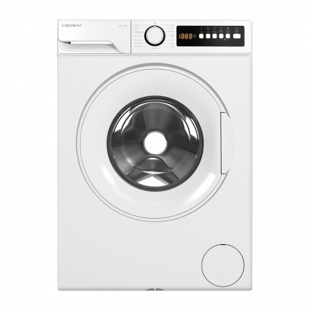 Mașină de spălat Crown LW 1270T, clasa D, 15 programe, 7 kg, 1200 rpm, pornire amânată, funcție de pauză, alb