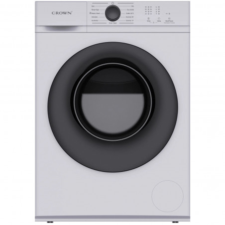 Mașină de spălat Crown CWM60J12BLDC, Clasa A, 10 programe, 6 kg, 1200 rpm, Spălare cu abur, motor BLDC, model Slim, alb