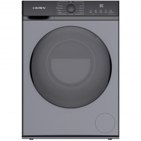 Mașină de spălat Crown CWM10J12BLDCIX, clasa A, 10 programe, 10 kg, 1400 rpm, spălare cu abur, motor BLDC, oțel inoxidabil