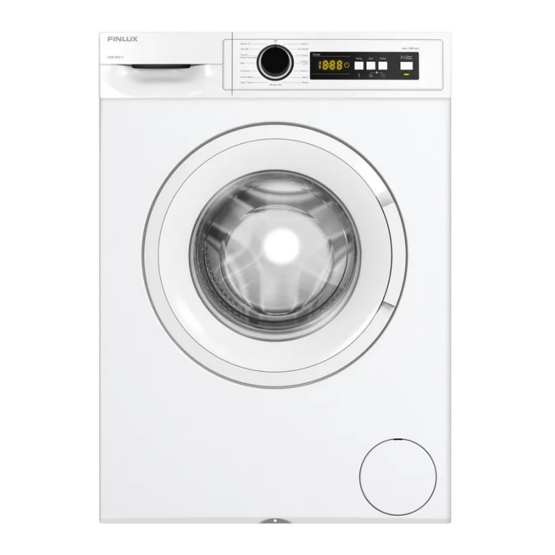 Mașină de spălat Finlux FXN 1061T, Clasa A, 15 programe, 6 kg, 1000 rpm, Pornire programată, Afișaj electronic, Alb