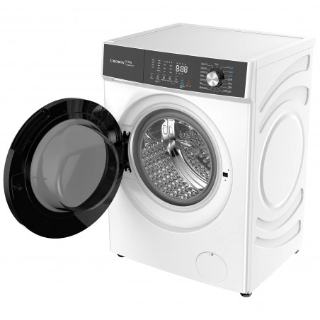Mașină de spălat Crown CWM8014WY, Clasa A, 16 programe, 8 kg, 1400 rpm, Protecție împotriva accesului copiilor, Program pentru haine de bebeluși, Alb
