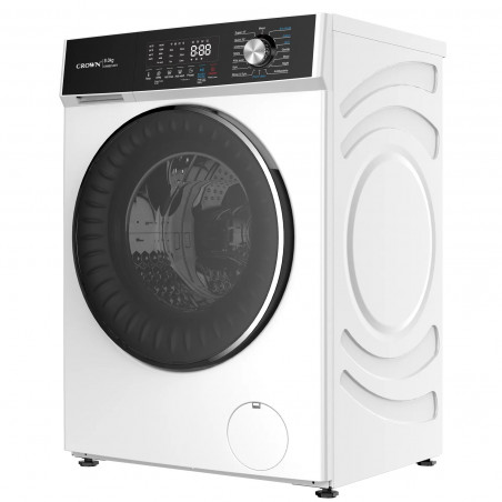 Mașină de spălat Crown CWM8014WY, Clasa A, 16 programe, 8 kg, 1400 rpm, Protecție împotriva accesului copiilor, Program pentru haine de bebeluși, Alb