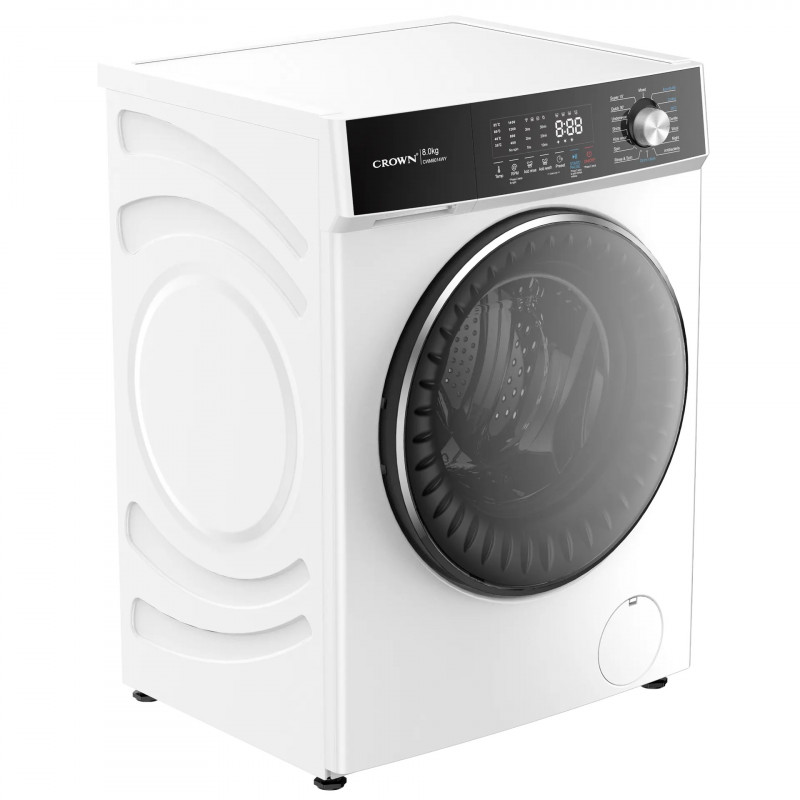 Mașină de spălat Crown CWM8014WY, Clasa A, 16 programe, 8 kg, 1400 rpm, Protecție împotriva accesului copiilor, Program pentru haine de bebeluși, Alb