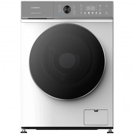 Mașină de spălat Crown CWM9014W, Clasa A, 16 programe, 9 kg, 1400 rpm, Îngrijire pentru bebeluși, Program pentru cuverturi, Abur, Alb