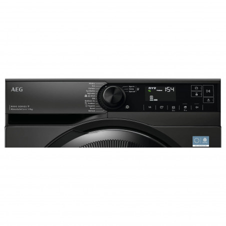 Uscător de rufe AEG TR8394CDE, clasa C, 118 l, 9 kg, afișaj LED, AbsoluteCare, MixDry, Wi-Fi, negru