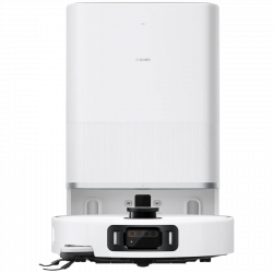 Aspirator robot Xiaomi Robot Vacuum 5 Pro EU OV21GL, 55 W, 20000 Pa, 140 min, cameră triplă AI de 5 MP cu funcție de recunoaștere, stație automată de spălare și uscare, navigație dToF retractabilă, apă la 80 °C, alb