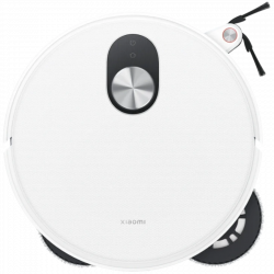Aspirator robot Xiaomi Robot Vacuum 5 Pro EU OV21GL, 55 W, 20000 Pa, 140 min, cameră triplă AI de 5 MP cu funcție de recunoaștere, stație automată de spălare și uscare, navigație dToF retractabilă, apă la 80 °C, alb