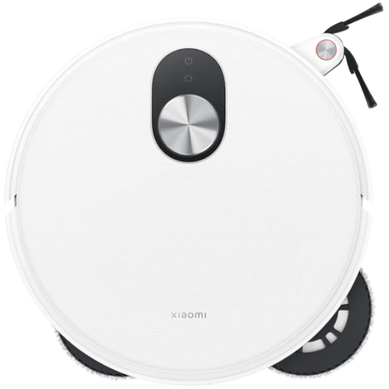 Aspirator robot Xiaomi Robot Vacuum 5 Pro EU OV21GL, 55 W, 20000 Pa, 140 min, cameră triplă AI de 5 MP cu funcție de recunoaștere, stație automată de spălare și uscare, navigație dToF retractabilă, apă la 80 °C, alb