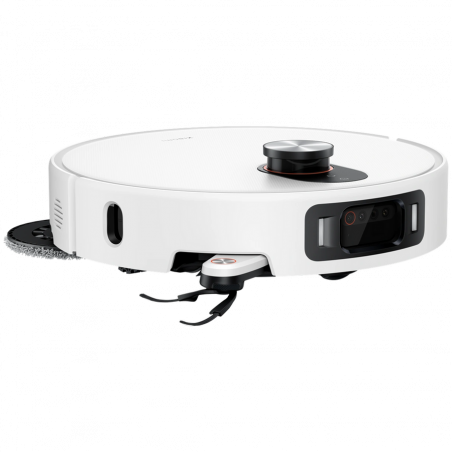 Aspirator robot Xiaomi Robot Vacuum 5 Pro EU OV21GL, 55 W, 20000 Pa, 140 min, cameră triplă AI de 5 MP cu funcție de recunoaștere, stație automată de spălare și uscare, navigație dToF retractabilă, apă la 80 °C, alb