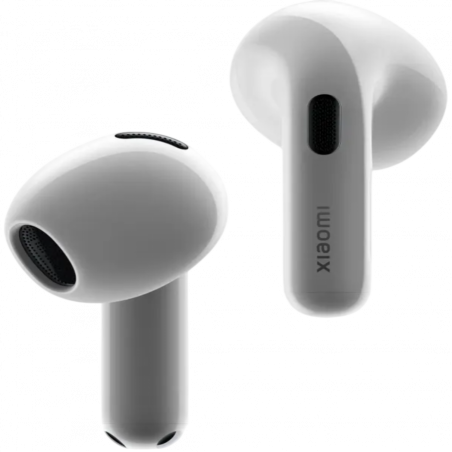 Căști Xiaomi Buds 6 M2540E1, 6 ore, Bluetooth 5.4, Hi-Res, aptX Lossless, reducere a zgomotului bazată pe IA, ANC, sunet la 360°, IP54, alb ceramic