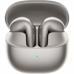 Căști Xiaomi Buds 6 M2540E1, 6 ore, Bluetooth 5.4, Hi-Res, aptX Lossless, reducere a zgomotului bazată pe IA, ANC, sunet la 360°, IP54, gri titan