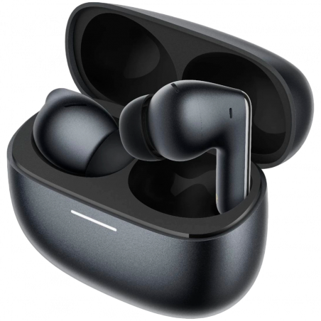 Căști Xiaomi Redmi Buds 8 Pro M2535E1 Obsidian Black, 8 ore, Bluetooth 5.4, IP54, ANC până la 55 dB, reducere a zgomotului cu AI, Hi-Res Audio/LDAC, Dolby Audio, Negru
