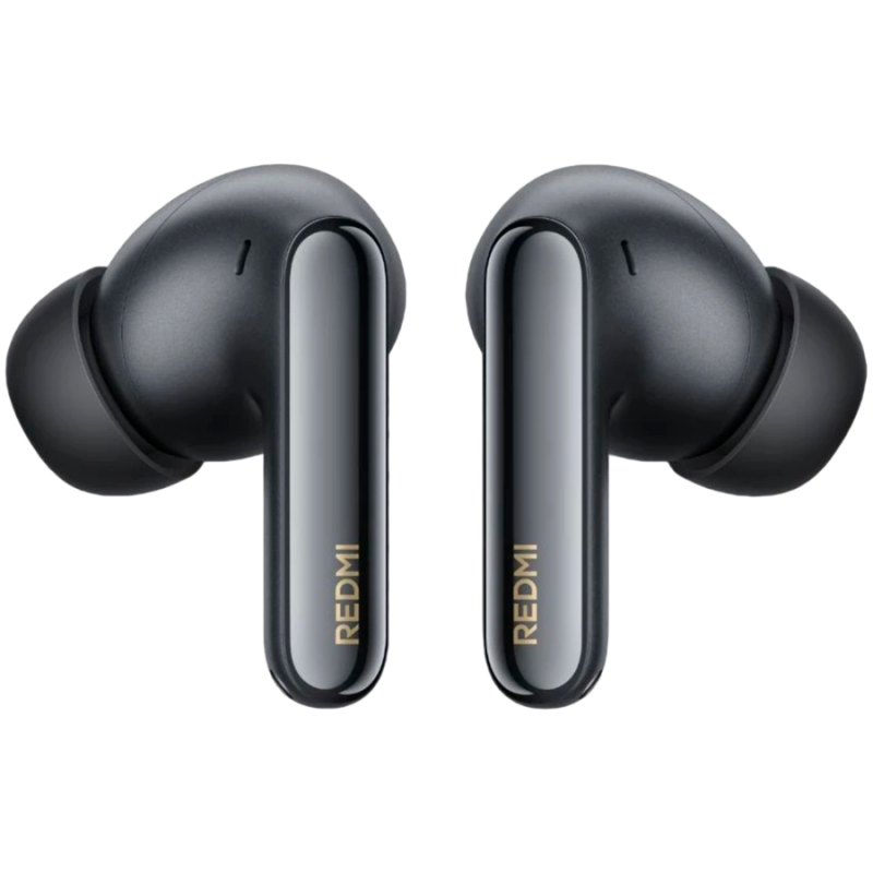 Căști Xiaomi Redmi Buds 8 Pro M2535E1 Obsidian Black, 8 ore, Bluetooth 5.4, IP54, ANC până la 55 dB, reducere a zgomotului cu AI, Hi-Res Audio/LDAC, Dolby Audio, Negru
